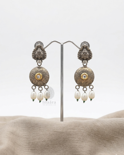 Silver Tone Dangling Earrings