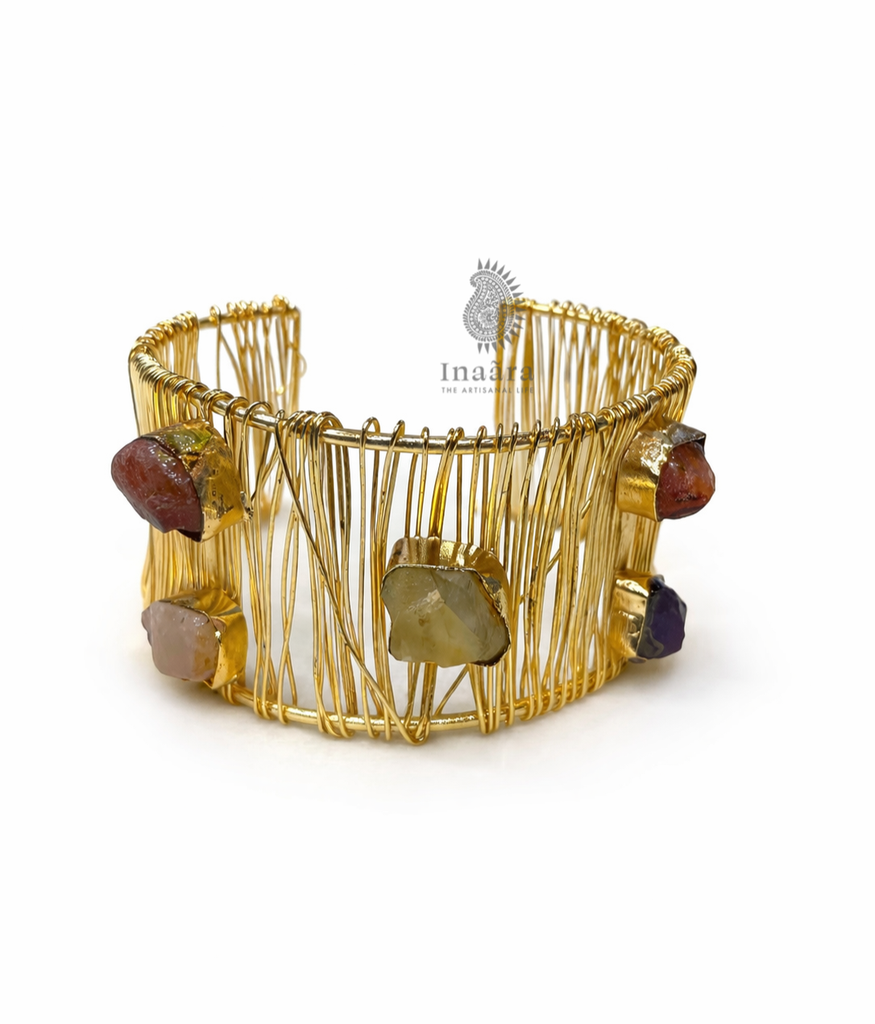 Raw Stone Cuff Bracelet3.png