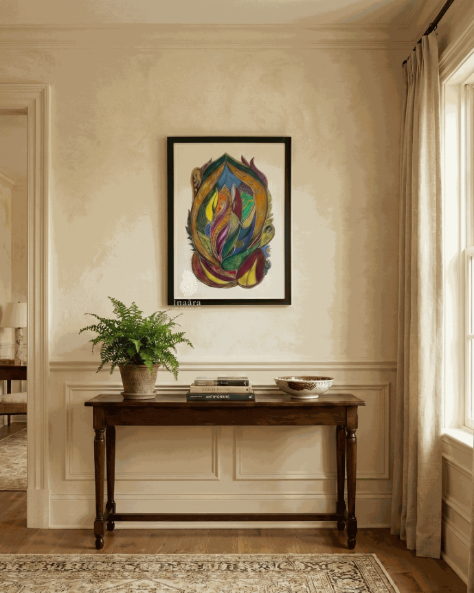 The Inner Flame w/ Frame (46x62 cm)