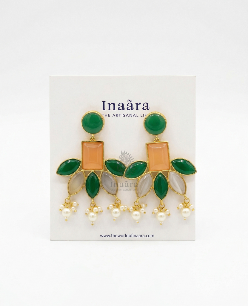 Athena Multi-colored Drop Earrings2