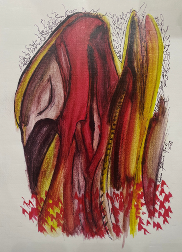 Rising from the fire- Art Print (11x16") (copy)